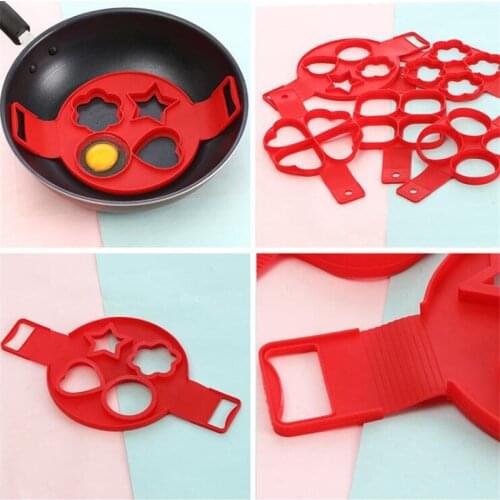 1Pcs Silicone Non Stick Fantastic Egg Pancake Maker Ring Kitchen Baking Omelet Moulds Flip cooker Egg Ring Mold