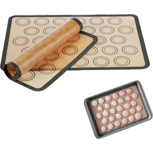 Silicone Baking Mat Pad Baking Pastry Tools Non-Stick Rolling Dough Mat Cake Cookie Macaron Kitchen Tools