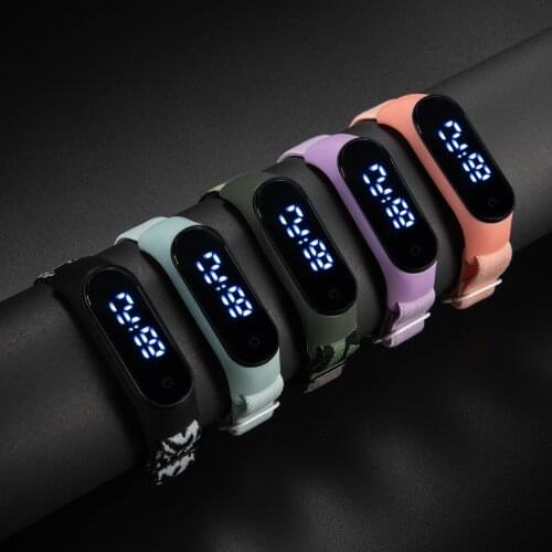 Sports Watch for Women Men Kids Digital Led Electronic Clock Nylon Watchband Waterproof Fashion Casual Watches montre femme
