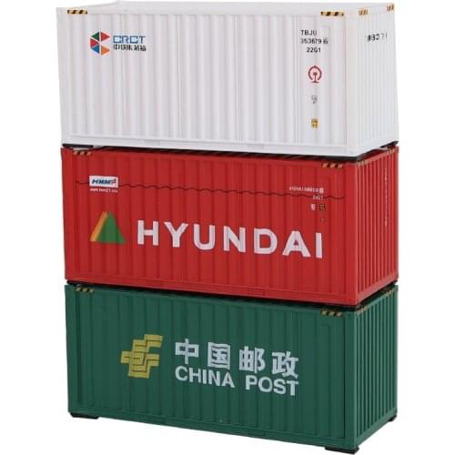 HO scale Model Train Accessories 20ft Shipping Freight Container Scale 1: 87 Train Model Railway Out