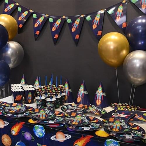 Space theme party decoration baby shower party decoration party supplies big collection decoration birthday boy