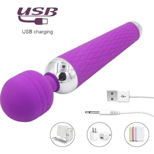 Magic Wand Vibrator for Woman Sex Products AV Vibrators USB Rechargeable Sex Toys for Woman Clitoral Vibrator Female Masturbator