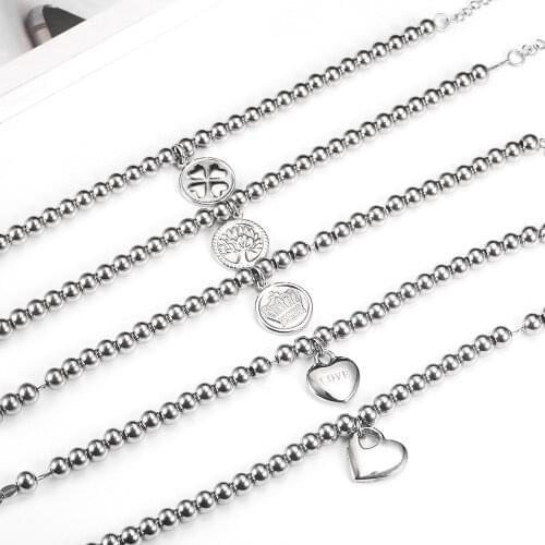 OUFEI Stainless steel Jewelry Woman Vogue 2019 Charm Bracelet Gifts For Men Jewelry Accessories Charm Love Bracelets Bangles