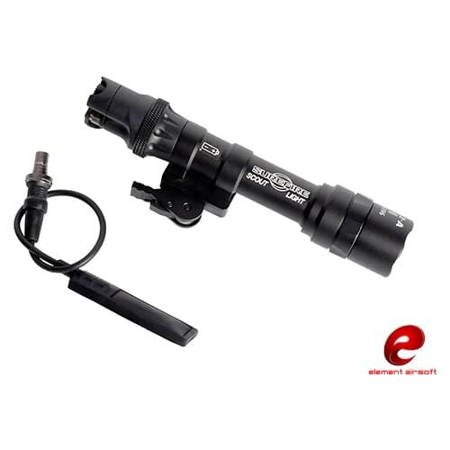 Z-TAC Flashlight M622 Scout Light with ADM Weapon Mount Fit 20mm Rail EX446 BK