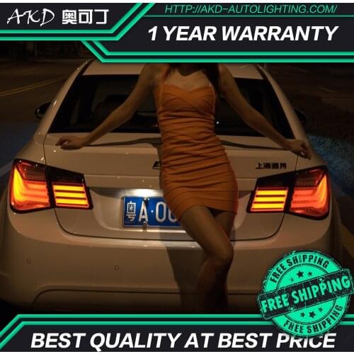 AKD tuning cars Tail lights For Chevrolet Cruze 2009-2014 Taillights LED DRL Running lights Fog lights angel eyes Rear parking