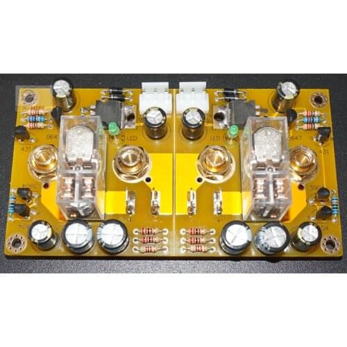 Power Amplifier Speaker Protection Board/16A Silver-plated Contact Relay/support BTL Power Amplifier Double-sided PCB AC 9-12V