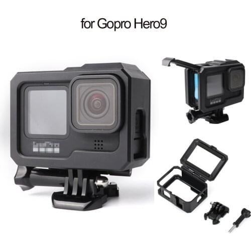 Sports Camera Protective Frame For GoPro Hero 9 Action Camera Rabbit Cage Shell Cold Shoe Mount Camcorder Case Accessories