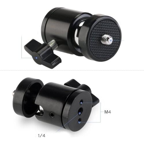 1/4 Hot Shoe Adapter Cradle Tripod Bracket Holder Mount Ball Head For Camera Tripod LED Light Flash Mobile Phone