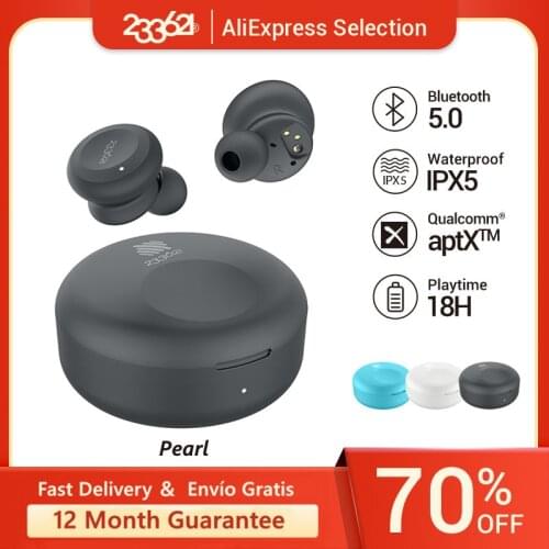 233621 Pearl Wireless Bluetooth 5.0 Sports Earbuds with Mic 24H Playtime IPX5 Waterproof Earbuds ​Touch Control Headset