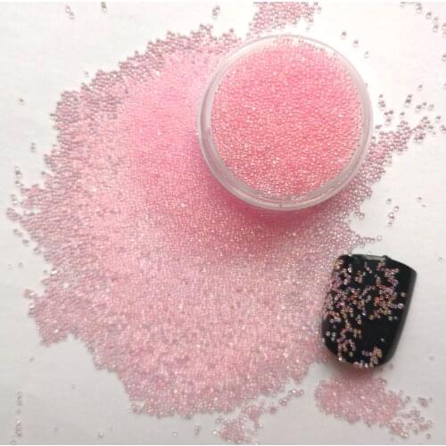 3g/bag Rose AB Nail Art Decoration Glitter Crystal Glass Caviar Rhinestones Tiny Micro Mermaid Nails Art Nail Decorations