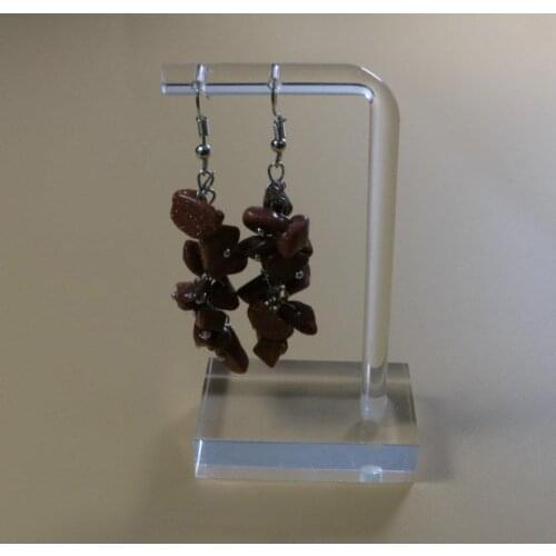 3pcs Jewellery Display Stands Racks for Earrings Necklaces L/M/S