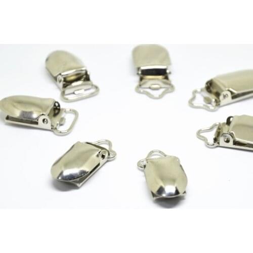 30Pcs Metal Baby Pacifier Clips DIY Infant Soother Clasps Holders With Plastic Craft Sewing Tool Accessories