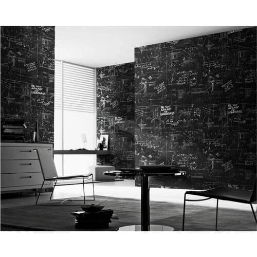 Beibehang Simple retro personality English alphabet 3d wallpaper study coffee shop bedroom background papier peint wall paper