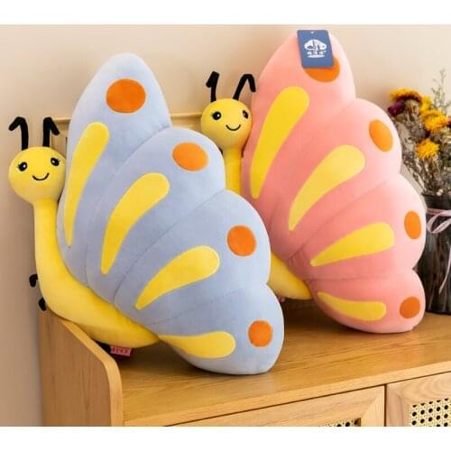 50-90cm Cute Cartoon Simulation Butterfly Plush Toys Stuffed Soft Lovely Animals Pillows Dolls For Kids Girls Birthday Gifts