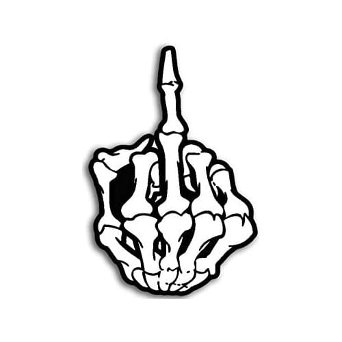 American vinyl hand finger shaped stickers are fun rude and humorous stickers for automotive supplies