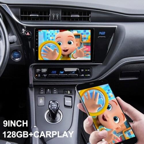 Car Multimedia Video Player Android Radio For Toyota Auris E180 2017 Auto radio Carplay Head Unit With Screen 128GB ROM