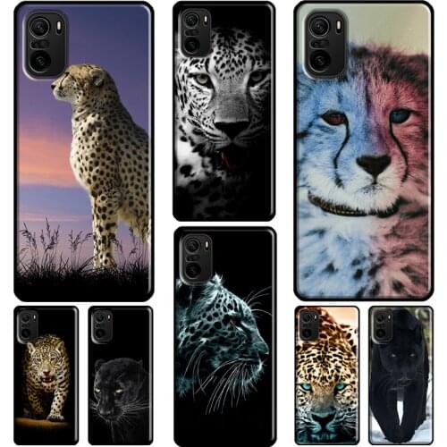 Cheetah Panther Snow Cheetah Case For Xiaomi Redmi Note 10 Pro Note 8 7 8T 9S 8A 9A 9C 9T K40 Note 9 Pro Phone Cover