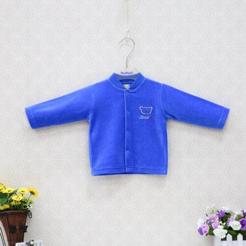 Baby Shirts for 0-18 months boys and girls velour button clothes newborn clothing embroidered clothing kids costume