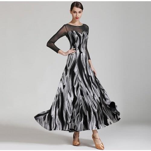 Long Dress Waltz Dancewear Women Ballroom Dance Dresses Tango Dance Outfits Designer Clothes Stage Costume Drag Outfits JL2697