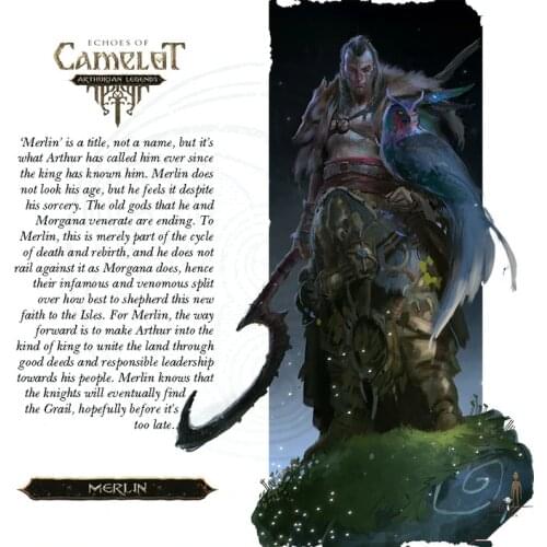 Big Child Echoes Of Camelot Teaser MERLIN 35mm 75mm Resin model kit Miniature