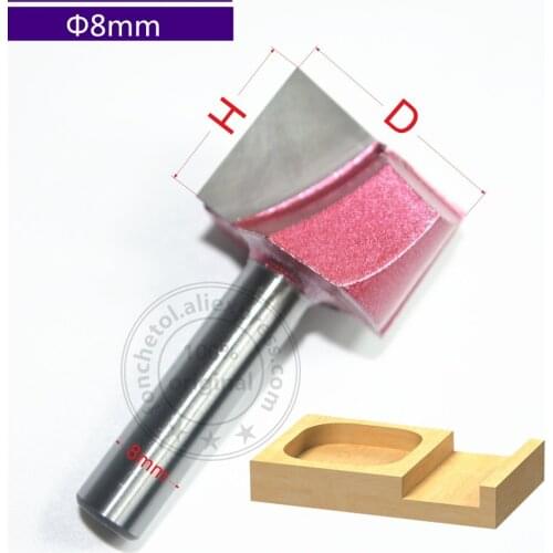 8mm shank-1pcs,Free shipping CNC Engraving Woodworking Milling Cutter,Tungsten carbide End Mill,Cleaning Bottom wood Router Bit