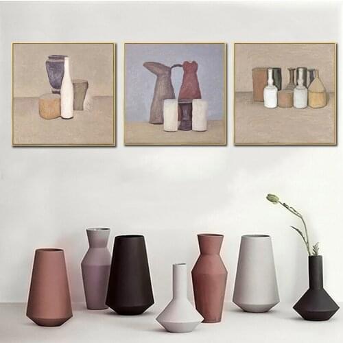Morandi Artist Abstract Kitchen Ware Posters and Prints Canvas Painting Bottle Wall Art Picture for Kitchen Room Home Décor