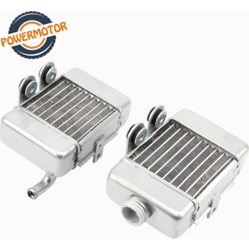 For 50 SX SXS Mini 49cc 50cc 50 Alloy Radiator Kit water cooled Mini Cross Dirt Bike Pit Bike Motorcross Motorcycle