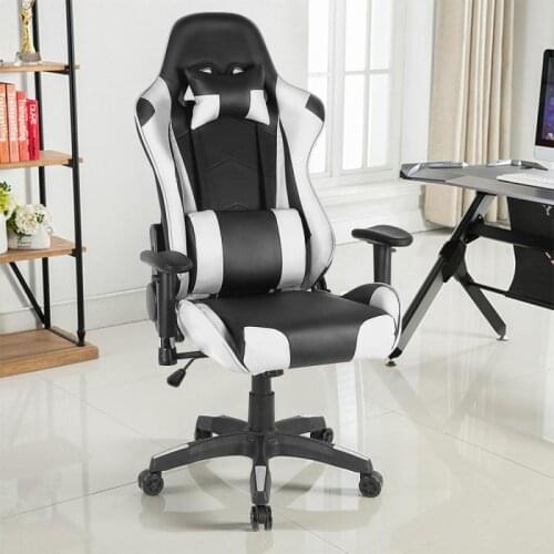 Massage Office Chair Swivel Gaming Chair With Footrest Lift Up LOL Sport Racing Chair Computer Boss Chair Chaise Home Furniture