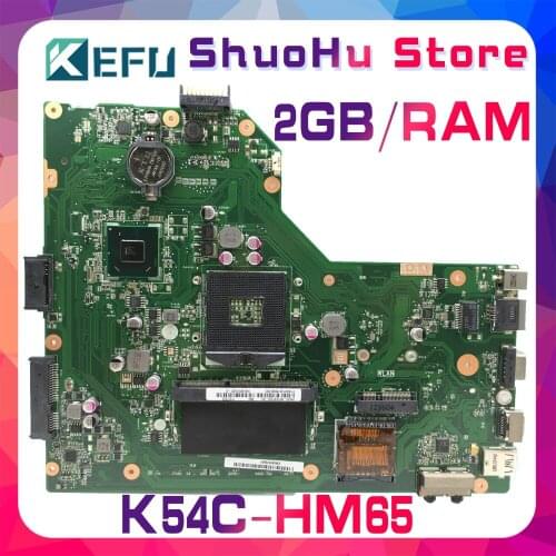 KEFU K54C Motherboard For ASUS K54C X54C K54L Laptop Motherboard REV2.1 2GB/RAM Tested 100% Work Original Mainboard