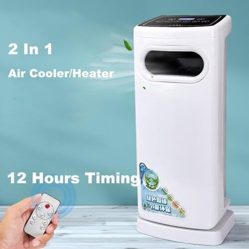 Can Add Ice Mini Air Conditioner Fan Portable Air Cooler Warm Air Blower Desktop Cooling Fan With Water Tank