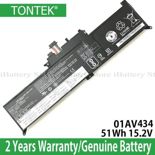 Genuine 01AV434 Battery For Lenovo ThinkPad Yoga 12 260 370 X260 X380 Series SB10K9759101 01AV433