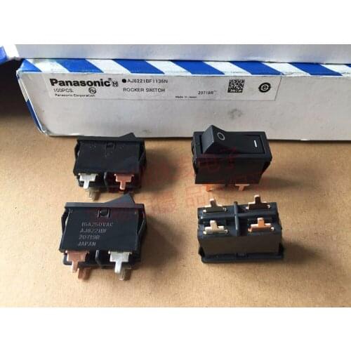 Original new 100% AJ8221BF rocker switch 4pin 2gear 16A rocker arm toggle power switch apex foot