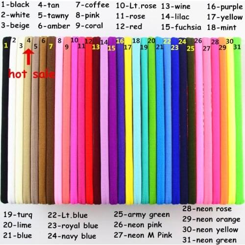 6275 pcs/lot, Wholesale Soft Stretchy Nylon Headbands, Nylon Elastic Headbands Bulk Thicker Headband