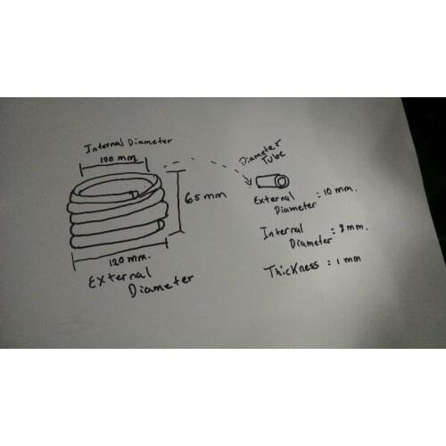 65mm height transparent spiral quartz tube for heater tube and quartz muffle
