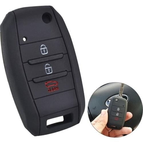 For Kia Sportage Cerato Optima k5 Rio Carens Rondo Cee'd Picanto k2 Soul Sorento Ski Silicone Key Cover Case Fob