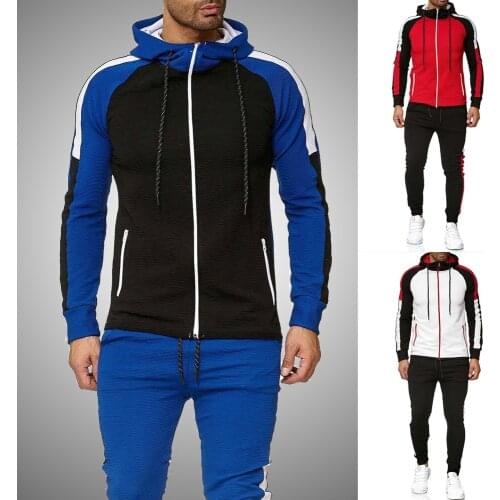 Striped Fashion Tracksuit Set Men 2021 Brand New Sweat Suit Mens Sport Set Seatshirts Sweatpants 2 Pieces Jogger Track Suit