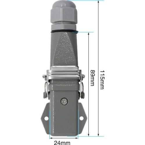Heavy duty connector 4 core (3+1)5 core (4 +1)6 core (5+1)8 core (7+1)-3 gas plug 250V Horizontal aviation plug