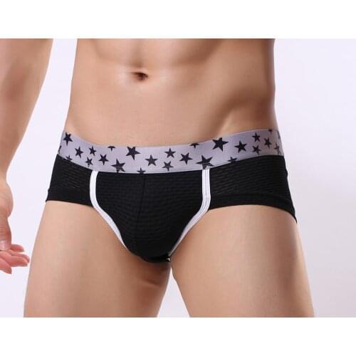3pcs /Lot Shorts Underpant Underwear cool breath Panties High Quality Cotton Sexy slip Briefs Underwear Mens Brief
