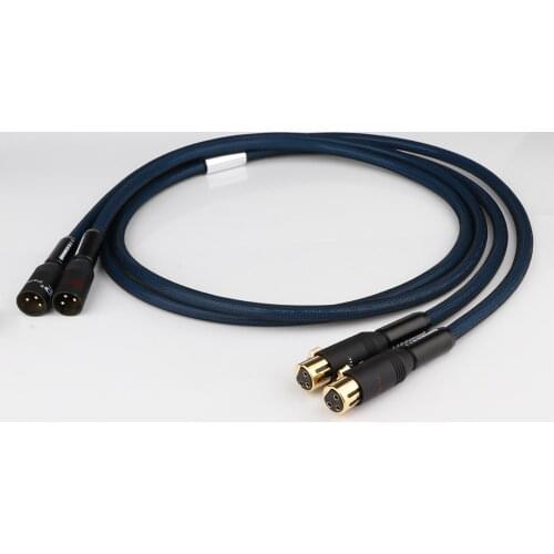 1 pair hi-end OFC silver plated XLR cable hifi audio XLR female to XLR male interconnect cable XLR balance cable