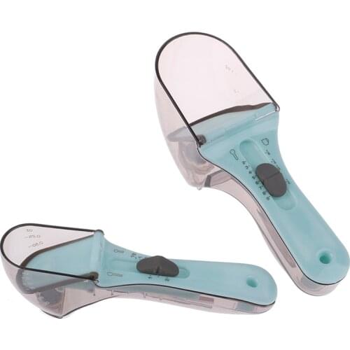 1Pc Adjustable Measuring Spoons With Magnetic Snaps Multifunctional Measuring Cups Solid Powder Liquid Measurement Baking Tool