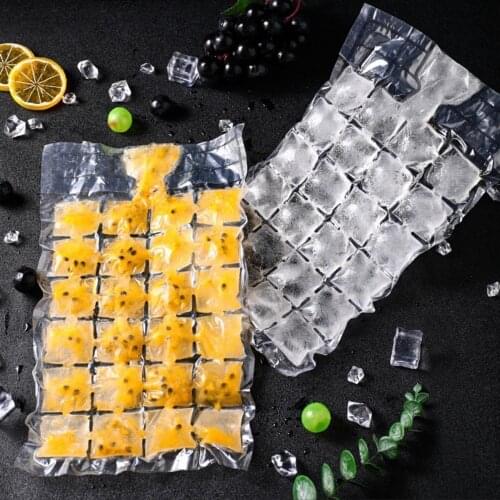 10pcs Disposable Ice bag Ice cube Mould Slef-made Fruit Juice Drinks Water Cocktail Ice Maker