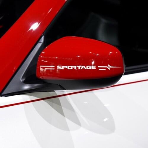 2 x Car Styling Classical Car Vinyl Decal Rear View Decorative Reflective Stickers Car Accessories For Kia sportage 2011-2019