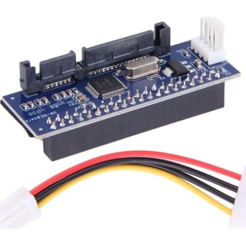 3.5 IDE/PATA to SATA Converter Card Adapter for IDE 40-pin HardDrive Disk DVD Burner to SATA 7pin Data Motherboard Cable