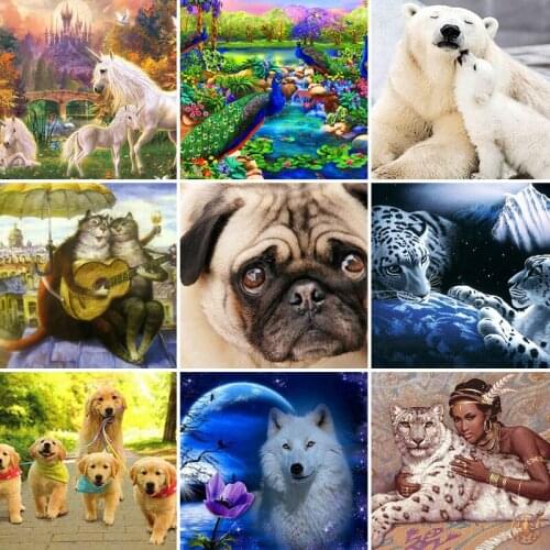 30x40x50x60x70 diamond painting 5D Full Square Diamond embroidery mosaic Cross Stitch DIY Wall Sticker home Decoration Gift