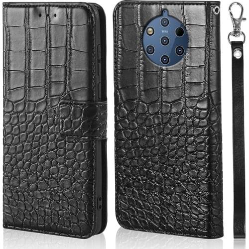 Wallet Case For Nokia 9 Nokia 8 Flip PU Leather Card Pocket Cover for Nokia 9 Nokia 8 Sirocco Capa Coque with Strap