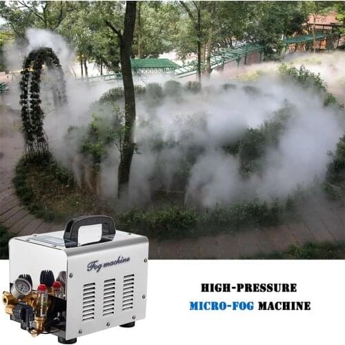 HEMAN Free Shipping 2L/min Fog Mist Machine, High Pressure Fog Mister,Backyard water Misting Cooling Fogging System