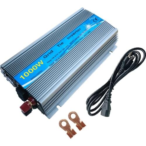 1000W Grid Tie Inverter MPPT Function, 10.5-30VDC to AC180-260V or 90-140V output Solar Wind Micro on grid tie inverter 1000W