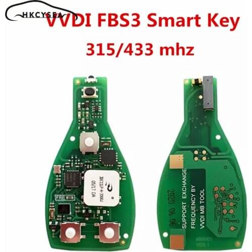 Xhorse VVDI MB FBS3 KeylessGo Key For Benz 315/433MHZ W204 W207 W212 W164 W166 W221