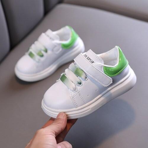 Mens sneakers 2021 Girls Sports Shoes For Children Girls Baby Leather Flats Kids Sneakers Fashion Casual Infant tennis Shoes