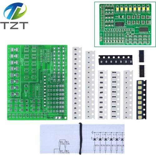 Diy kit 15 color light controller kit 1801 SMD component welding practice board parts electronic production kit